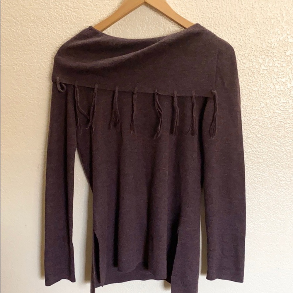 Elegant Fringe Detail Women's Sweater